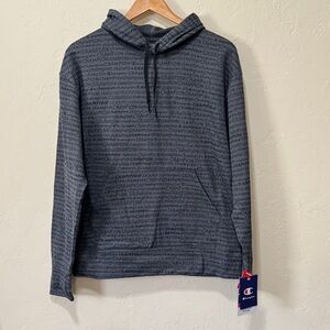 Champion Men's Dark Gray Logo Hoodie